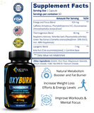 OXY BURN - Thermogenic Weight Loss & Fat Burner, Appetite Suppressant, Energy 