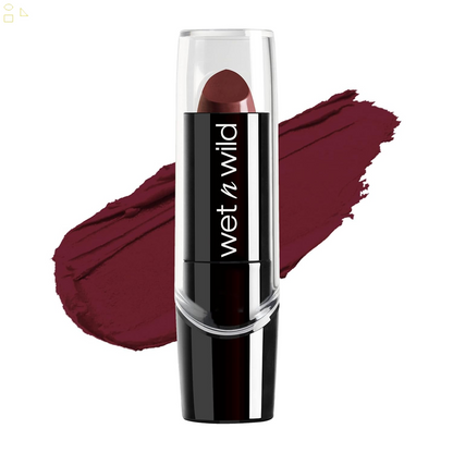 Wet N Wild Silk Finish Lipstick, Hydrating Rich Buildable Lip Color, Formulated with Vitamins AE, & Macadamia for Ultimate Hydration, Cruelty-Free & Vegan - Dark Pink Frost