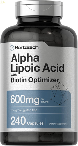Alpha Lipoic Acid 600Mg | 240 Capsules | with Biotin Optimizer | Non-Gmo and Gluten Free Supplement