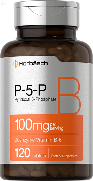 P5P Activated Vitamin B6 100Mg | 120 Tablets | Vegetarian Supplement, Non-Gmo, Gluten Free | Pyridoxal 5 Phosphate | Coenzyme B6 | by