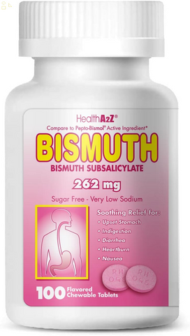 Bismuth | Bismuth Subsalicylate 262Mg | Multi-Symptom Relief | 100 Chewable Tablets