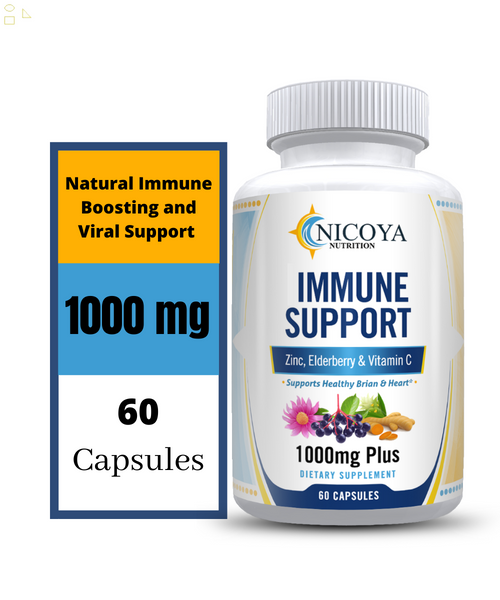 12 in 1- Natural Immune Support with ELDERBERRY, VITAMIN C, ZINC, & ECHINACEA