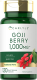 Goji Berry 1000Mg | 120 Capsules | Concentrated Extract from Wolfberry Plant | Non-Gmo, Gluten Free | by