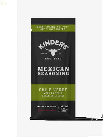 Kinder'S Chili Verde Mexican Seasoning Mix for Grilling, 1 Oz