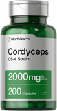 Cordyceps Capsules | 200 Count | Non-Gmo Mushroom Supplement | Cordyceps Sinesis | Cordyceps CS-4