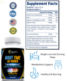 Night Time Fat Burner, Weight Loss Capsules with Melatonin & CLA