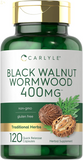 Black Walnut Wormwood | 120 Capsules | Herbal Complex | Non-Gmo, Gluten Free