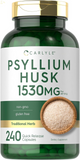 Psyllium Husk Capsules 1530Mg | 240 Count | High Potency Fiber Supplement | Non-Gmo, Gluten Free