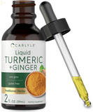 Turmeric and Ginger Drops 2 Fl Oz | Supplement with Black Pepper | Vegan, Non-Gmo, Gluten Free