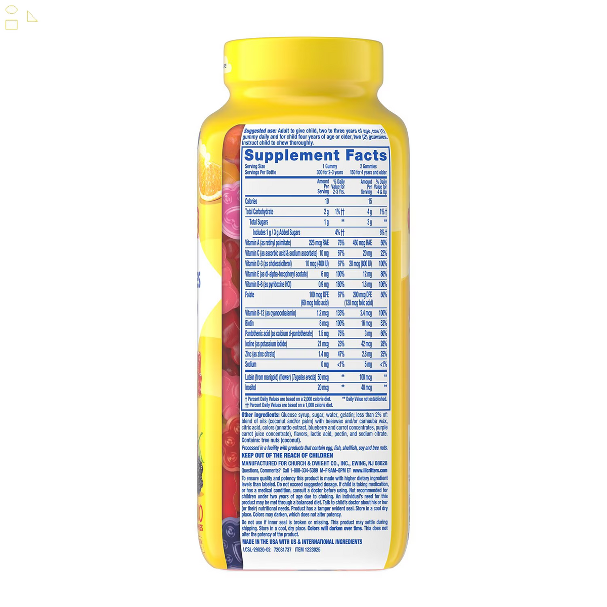 L'Il Critters Gummy Vites Complete Multivitamin, 300 Ct.