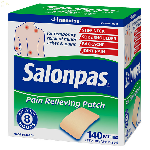 Salonpas Pain Relieving Patch, 140 Patches | Pain Relief
