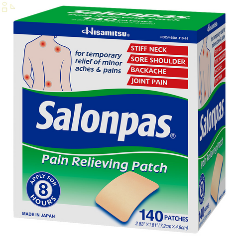Salonpas Pain Relieving Patch, 140 Patches | Pain Relief