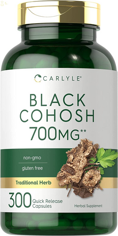 Black Cohosh Capsules | 700Mg | 300 Count | Non-Gmo, and Gluten Free Formula | Black Cohosh Root Extract Supplement