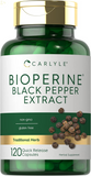 Bioperine 10Mg | 120 Capsules | Non-Gmo & Gluten Free | Sourced from Black Pepper Extract | Supports Curcumin Powder Absorption