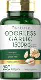 Odorless Garlic Softgels 1500Mg | 250 Count | Non-Gmo, Gluten Free Extract Supplement