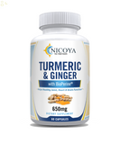 Turmeric Curcumin with Ginger & Bioperine Joint Pain Relief, & Heart Health