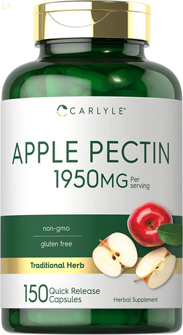 Apple Pectin | 1950Mg | 150 Capsules | Non-Gmo & Gluten Free Herbal Supplement