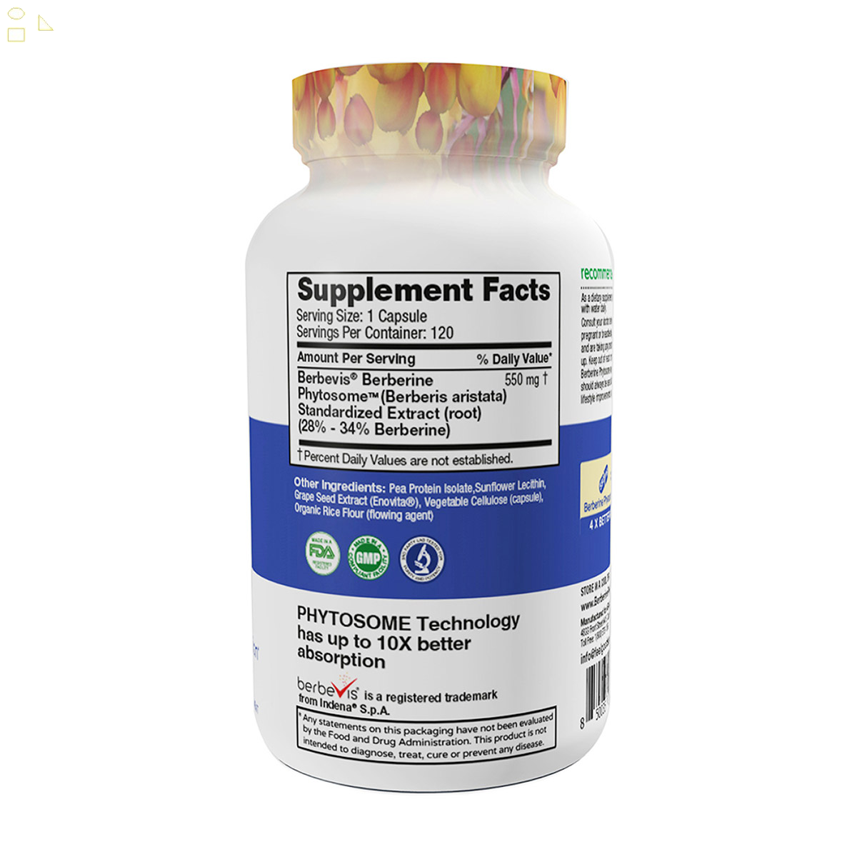 FEELGOOD Berberine Phytosome, 120 Vegan Capsules