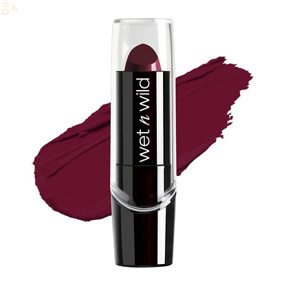 Wet N Wild Silk Finish Lipstick, Hydrating Rich Buildable Lip Color, Formulated with Vitamins AE, & Macadamia for Ultimate Hydration, Cruelty-Free & Vegan - Dark Pink Frost