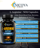 L-Arginine, Pre Workout Booster Muscle Building & Energy Supplement -2 PACK 