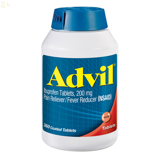 Advil Ibuprofen 200 Mg., Pain Reliever And Fever Reducer, 360 Tablets