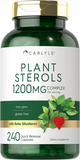 Plant Sterols 1200 Mg | 240 Ultra Potent Capsules | Non-Gmo and Gluten Free Supplement | with Beta Sitosterol