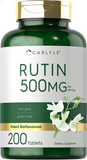 Rutin Supplement 500Mg | 200 Caplets | Vegetarian, Non-Gmo, Gluten Free