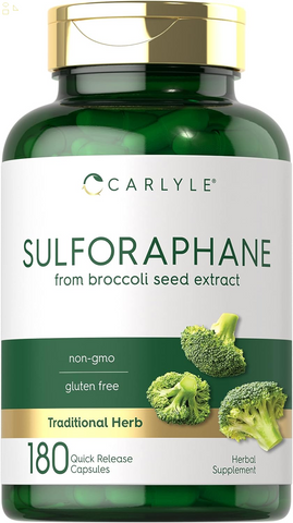 Sulforaphane | from Broccoli Seed Extract | 180 Capsules | Traditional Herbal Supplement | Non-Gmo and Gluten Free Formula