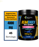 BCAA Powder - 4000Mg Essential Branch Chain Amino Acid 2:1:1, Glutamine, B6