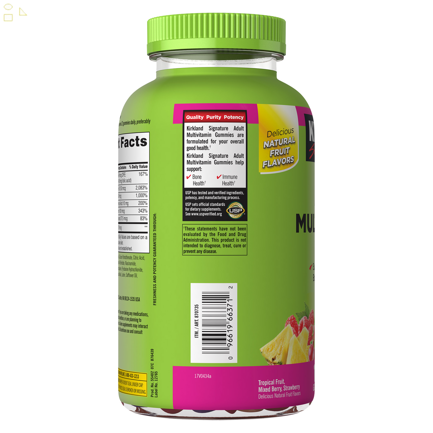 Kirkland Signature Adult Multivitamin, 320 Gummies