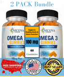 Omega 3 Fish Oil Gummies Joint Support & Joint Pain Relief Gummy - 2 Pack