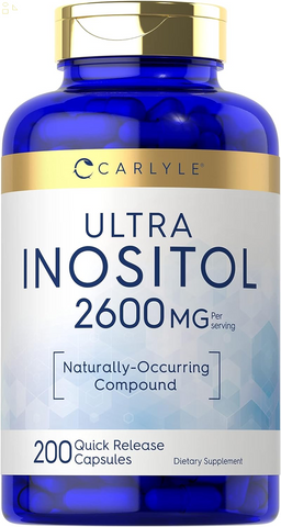 Inositol Capsules 2600Mg | 200 Count | Non-Gmo, Gluten Free Myo-Inositol Supplement