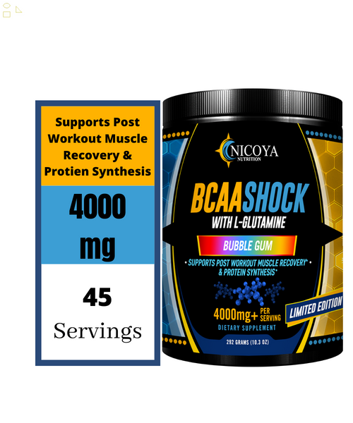 BCAA- Amino Energy Pre & Post Workout Powder, Muscle Recovery - Bubble Gum