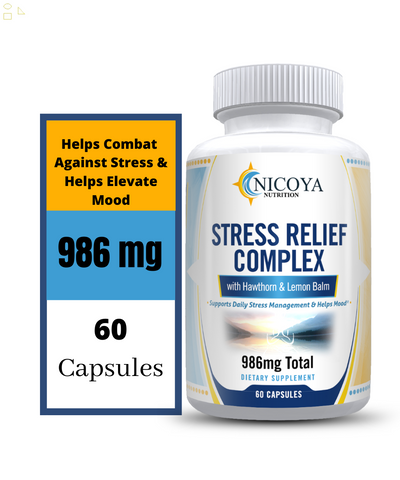 Natural Stress Relief, Calming & Anti-Anxiety Vitamin Supplement Capsules