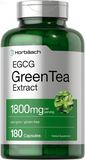 EGCG Green Tea Extract Pills | 180 Capsules | Max Potency | Non-Gmo & Gluten Free Supplement 