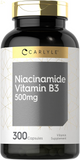 Niacinamide Vitamin B3 | 500Mg | 300 Capsules | Non-Gmo, Gluten Free Supplement