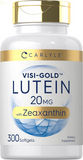  Lutein and Zeaxanthin 20Mg | 300 Softgels | Eye Health Vitamins | Non-Gmo & Gluten Free Supplement