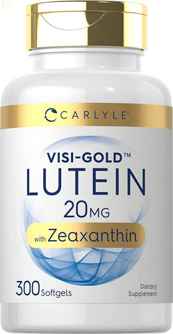  Lutein and Zeaxanthin 20Mg | 300 Softgels | Eye Health Vitamins | Non-Gmo & Gluten Free Supplement