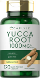 Yucca Root Capsules 1000Mg | 120 Count | Non GMO and Gluten Free Extract