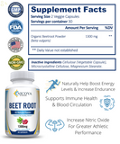 Nitric Oxide Booster Beets- 1300Mg, Aids in Healthy Circulation & Energy