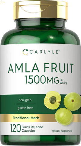 Amla Capsules 1500Mg | 120 Count | Amalaki Fruit | Non-Gmo and Gluten Free Supplement | by