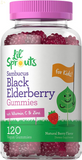 Elderberry Gummies for Kids | 120 Count | Zinc and Vitamin C | Natural Berry Flavor | Vegan, Non-Gmo, and Gluten Free