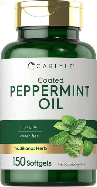 Peppermint Oil Capsules | 150 Softgels | with Rosemary and Thyme | by