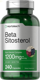 Beta Sitosterol 1200Mg | 240 Capsules | Mega Strength | Plant Sterols Complex | Non-Gmo, Gluten Free Supplement | by