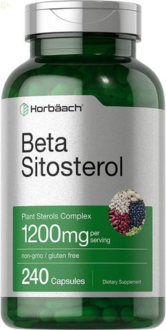 Beta Sitosterol 1200Mg | 240 Capsules | Mega Strength | Plant Sterols Complex | Non-Gmo, Gluten Free Supplement | by