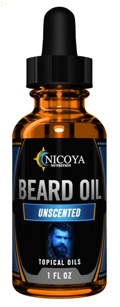 Beard Growth Oil - Fast Growing Beard Mustache Facial Hair Oil for Men Unscented