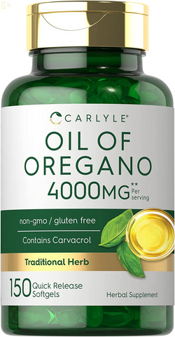 Oregano Oil Extract | Max Potency | 150 Softgel Capsules | Non-Gmo and Gluten Free Formula | Contains Carvacrol