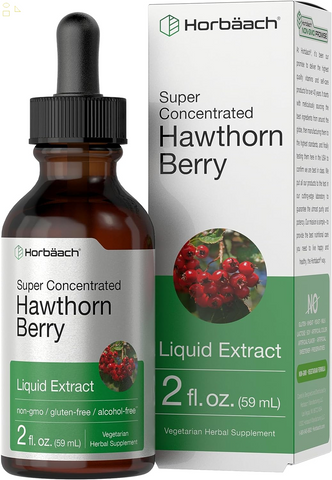 Hawthorn Berry Extract | 2 Fl Oz | Alcohol Free Hawthorne Liquid Tincture | Vegetarian, Non-Gmo, Gluten Free | by