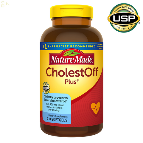 Nature Made Cholestoff Plus 900 mg., 210 Softgels | 900 mg. Plant Sterols And Stanols per Serving