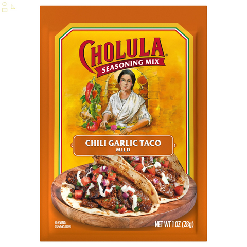 Cholula Chili Garlic Taco - Mild Recipe Mix, 1 Oz Envelope
